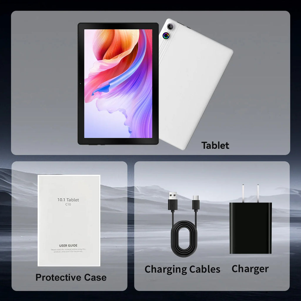 Tablet AEEZO A10 10.1" – Android 14, 10GB RAM, 5000mAh y Desbloqueo Facial