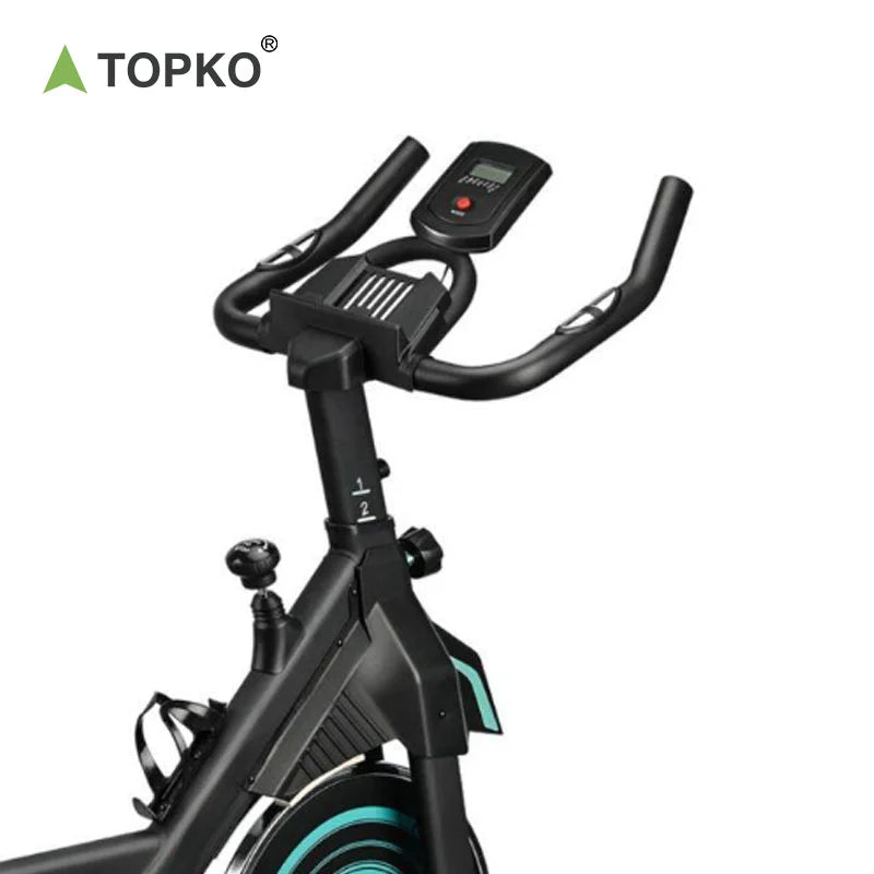 TOPKO US Warehouse Adjustable Spin Bike Gym Use Riding Training Spin Bike Heavy Duty