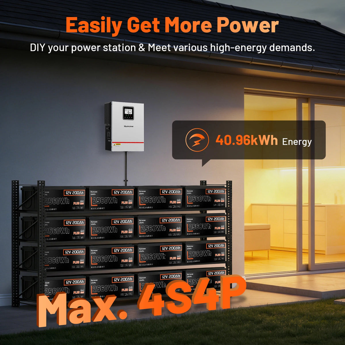 Batería LiFePO4 12V 200Ah – Ciclo Profundo para RV, Solar y Marina