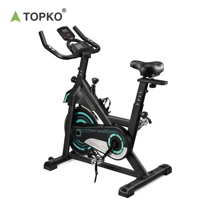 TOPKO US Warehouse Adjustable Spin Bike Gym Use Riding Training Spin Bike Heavy Duty