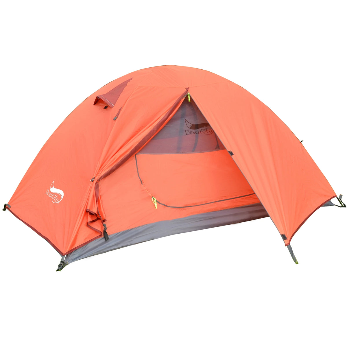 Carpa de Camping Desert&Fox – 1-3 Personas, Impermeable y Ultraligera