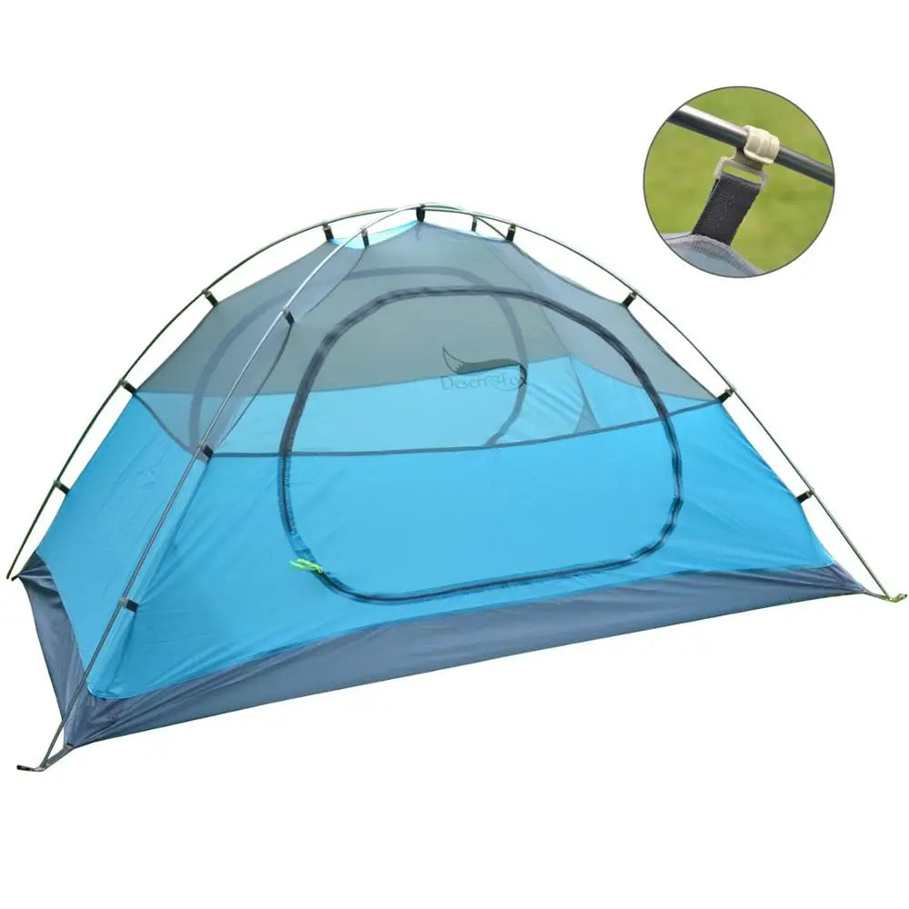 Carpa de Camping Desert&Fox – 1-3 Personas, Impermeable y Ultraligera