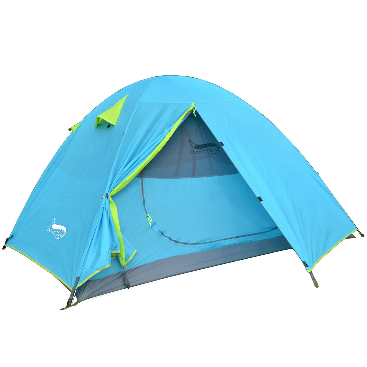 Carpa de Camping Desert&Fox – 1-3 Personas, Impermeable y Ultraligera
