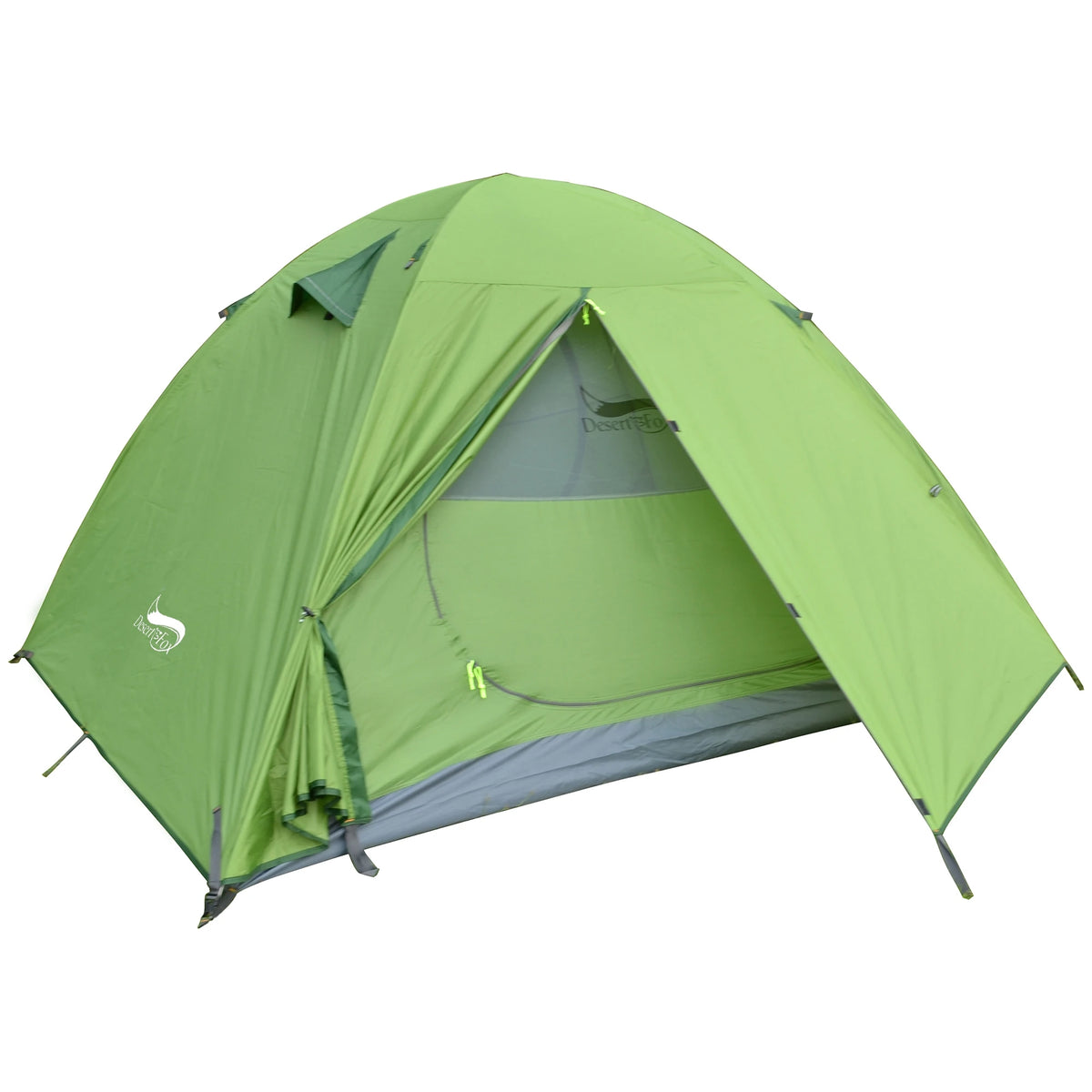 Carpa de Camping Desert&Fox – 1-3 Personas, Impermeable y Ultraligera