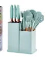 19-Piece Silicone Kitchen Utensil Set with Wood Handles-PROMO Brand Cooking Tools