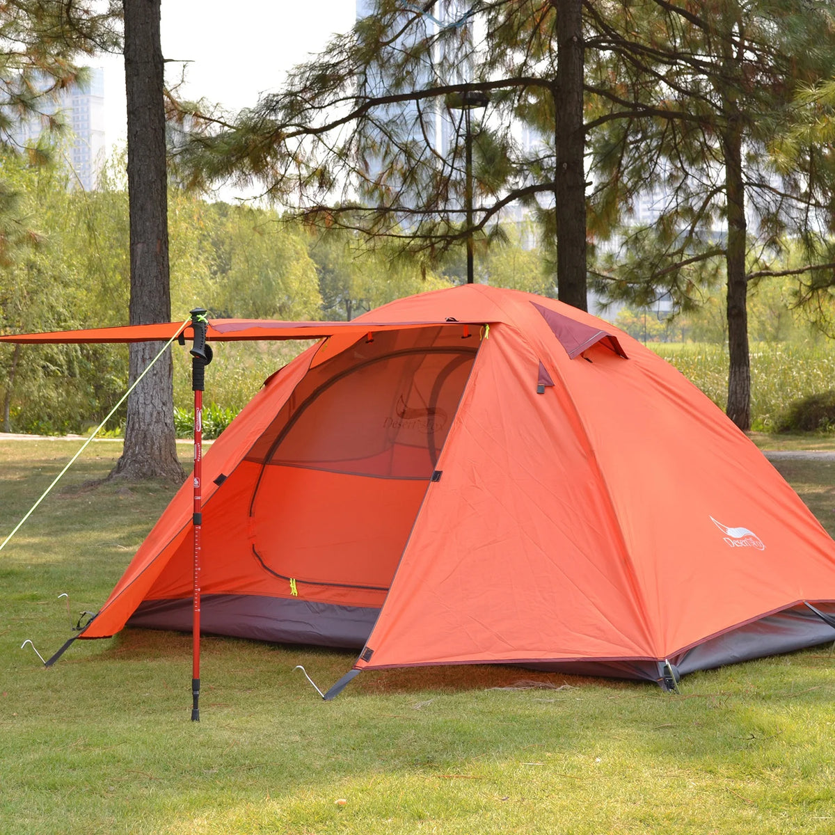 Carpa de Camping Desert&Fox – 1-3 Personas, Impermeable y Ultraligera