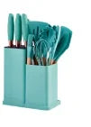 19-Piece Silicone Kitchen Utensil Set with Wood Handles-PROMO Brand Cooking Tools