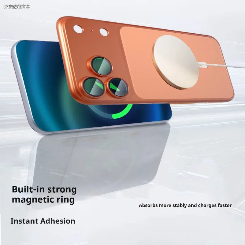 For IPhone 16 15 14 13 12 Pro Max Convert to 17 Pro Max Back Sticker for Magsafe Case for iPhone 17 Pro Max Slim AG Back Cover