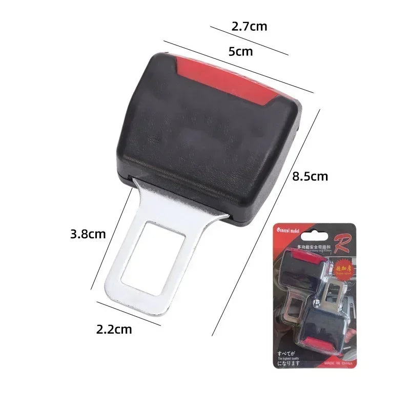 2PC Car Seat Belt Clip Extender Safety Seatbelt Lock Buckle Plug Thick Insert Socket Extender Safety Buckle Seat Belt Accessorie