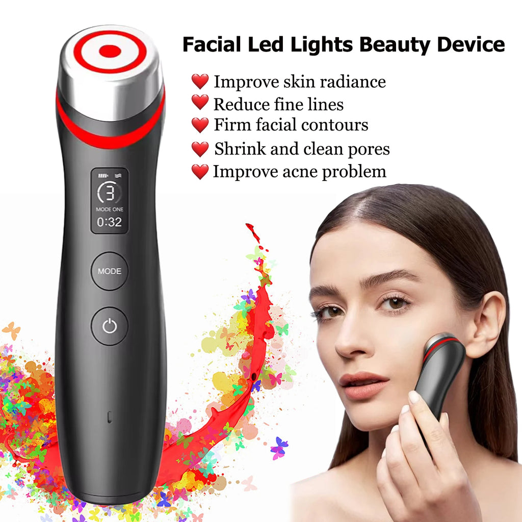 Varita Facial LED 6 en 1 – Terapia de Piel y Rejuvenecimiento