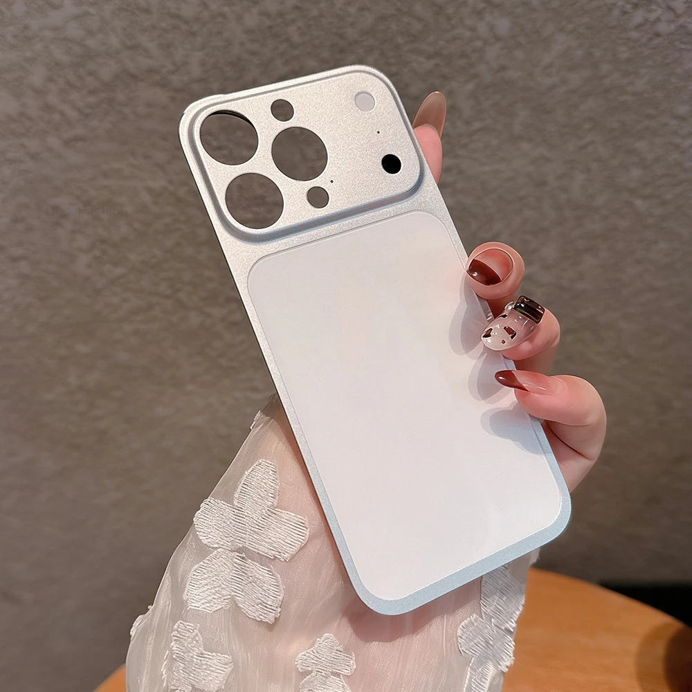 For iPhone 16 15 14 13 Pro Max Convert To 17 Pro Max Back Sticker Protection Cover With Fake Camera Lens Protector