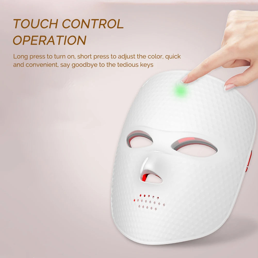 Máscara LED Facial 7 Colores – Rejuvenecimiento y Anti-Aging