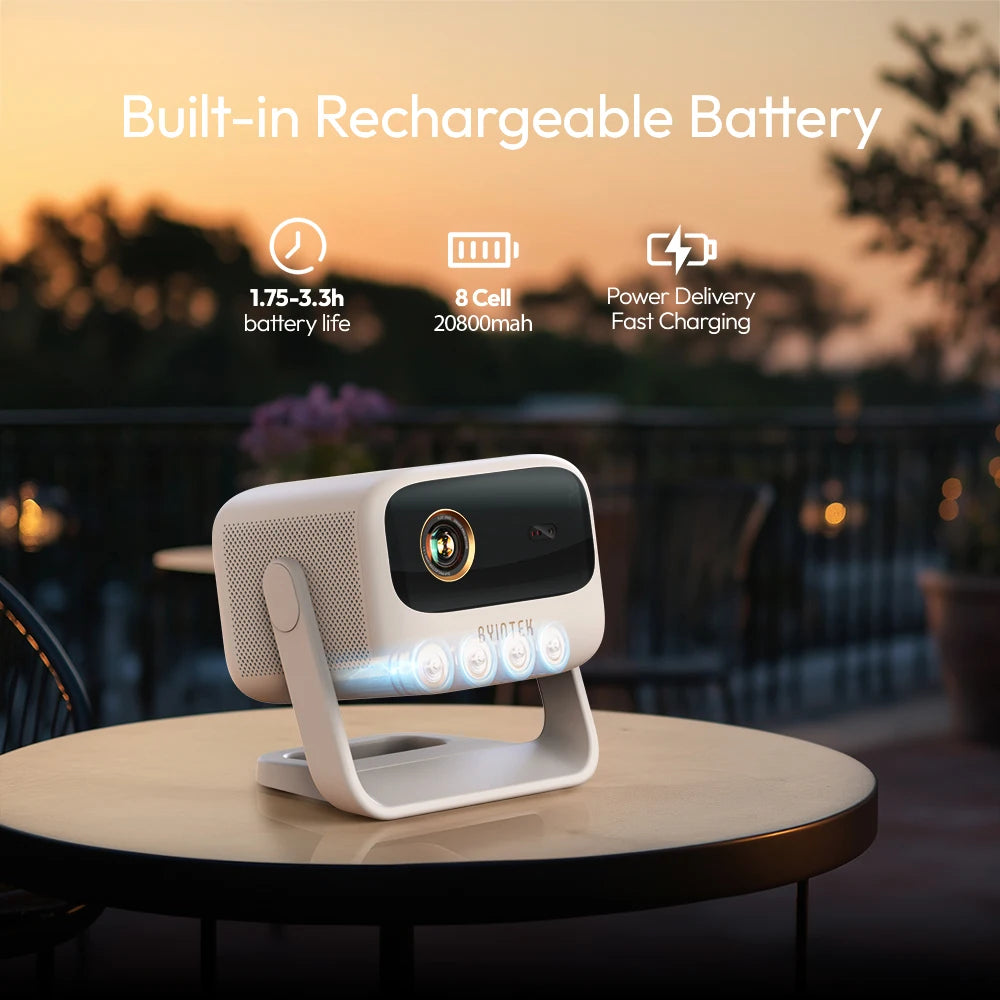Proyector BYINTEK U90 4K – Google TV, WiFi y Batería Integrada