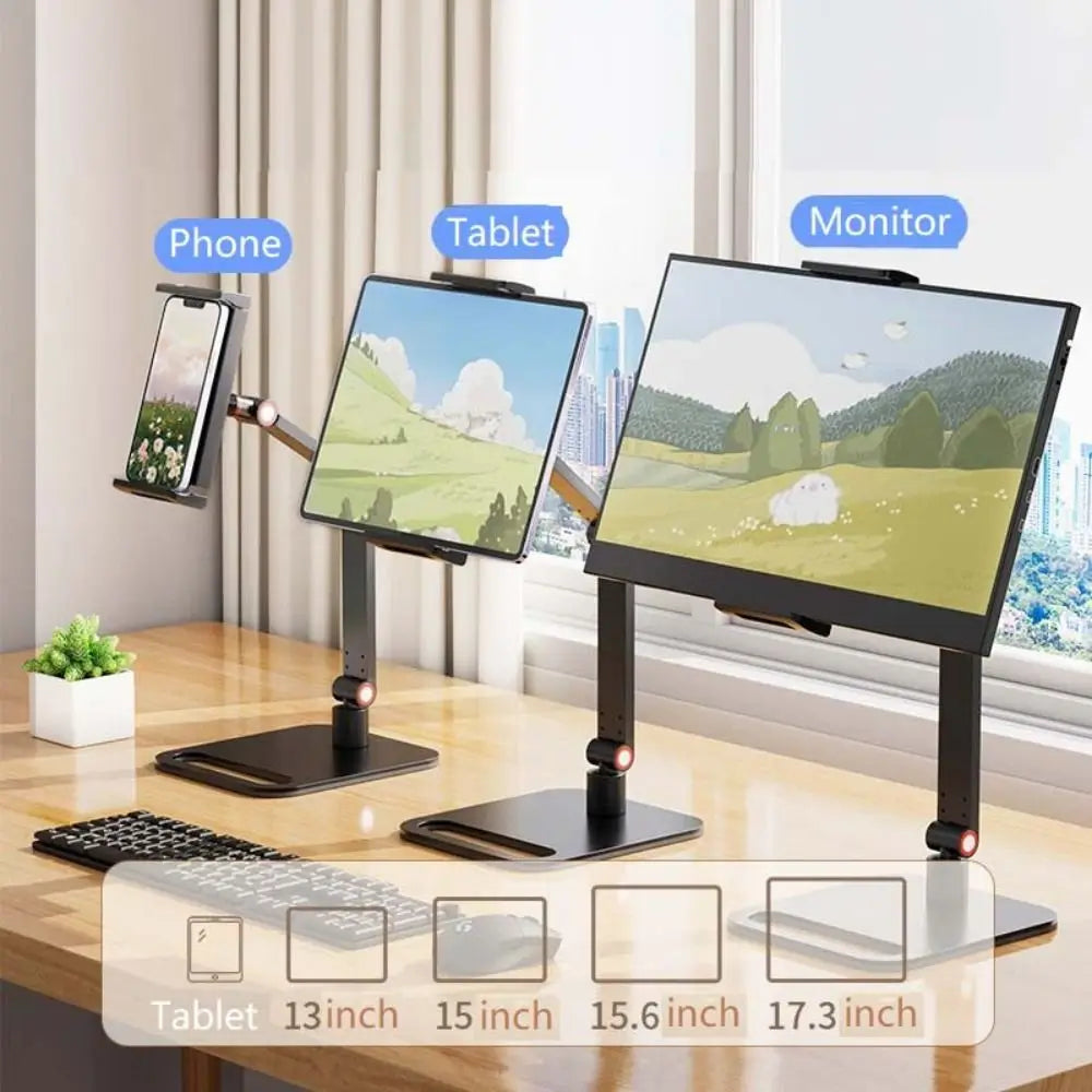 Soporte de Escritorio para Monitor y Tablet – Giratorio 360° Ajustable