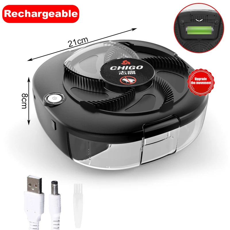Trampa Eléctrica para Moscas Flycatcher – Recargable USB, Interior y Exterior