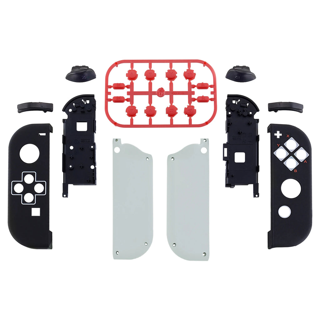 eXtremeRate Custom Patterned Controller Housing Shell Case with Full Set Buttons for NS Switch JoyCon & OLED Joycon - Wood Grain
