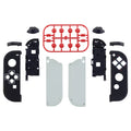 eXtremeRate Custom Patterned Controller Housing Shell Case with Full Set Buttons for NS Switch JoyCon & OLED Joycon - Wood Grain