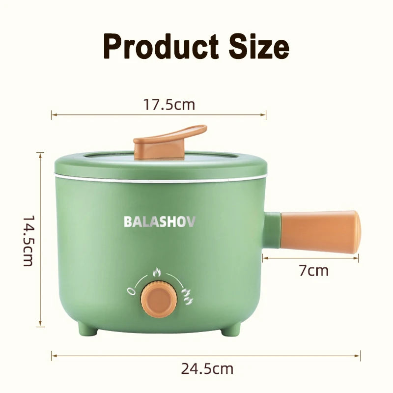 Mini Olla Eléctrica Doble Capa – Cocción Rápida y Multifuncional