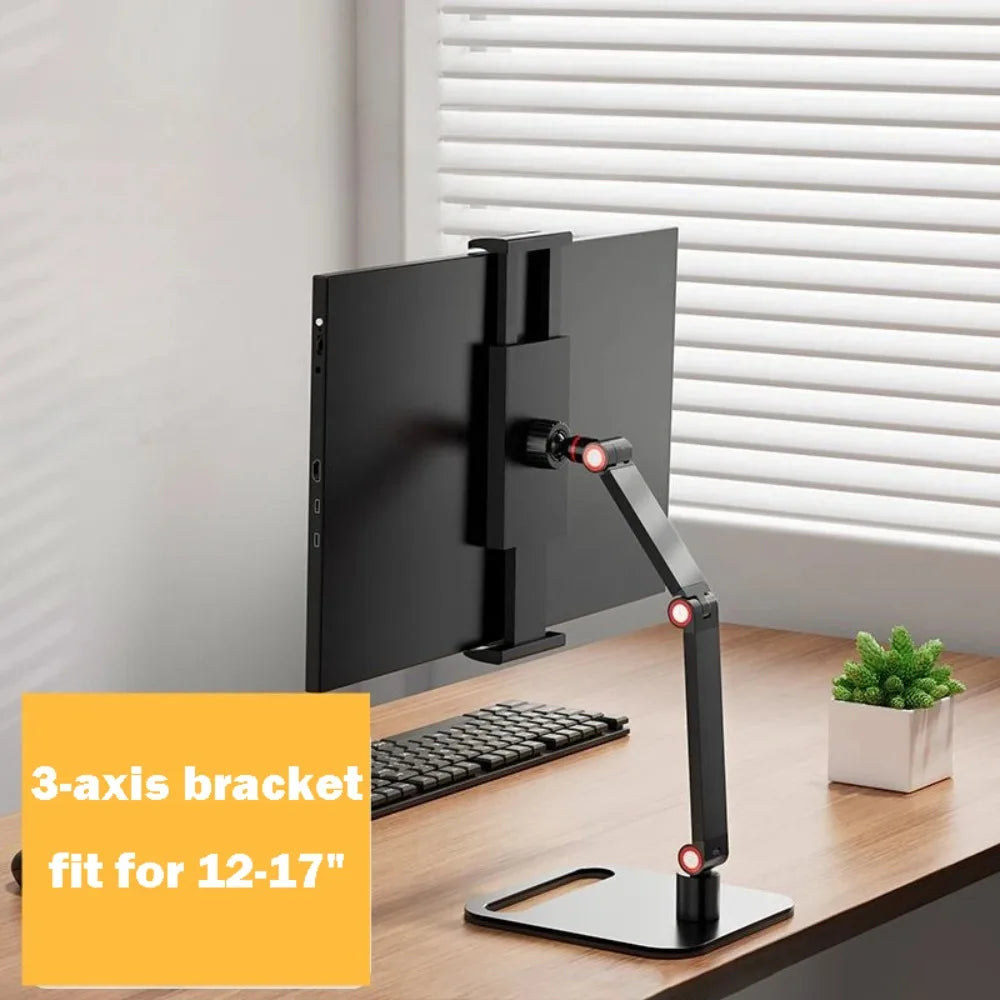 Soporte de Escritorio para Monitor y Tablet – Giratorio 360° Ajustable