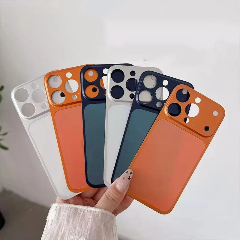 For iPhone 16 15 14 13 Pro Max Convert To 17 Pro Max Back Sticker Protection Cover With Fake Camera Lens Protector