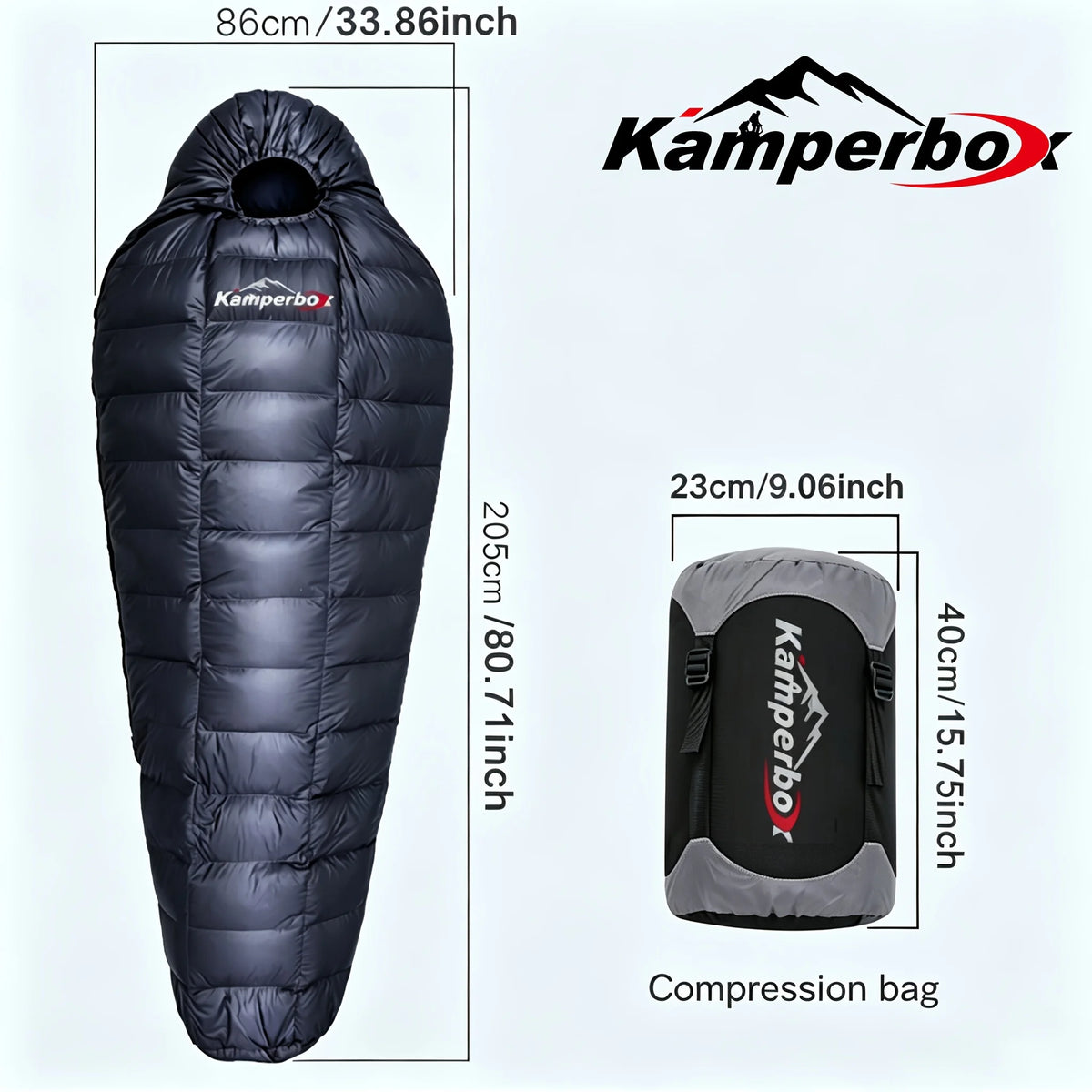 Bolsa de Dormir Kamperbox – Plumón de Ganso para Invierno