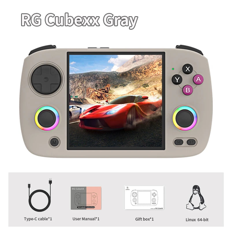Consola Retro ANBERNIC RG CubeXX – Pantalla IPS 3.95", Linux y WiFi