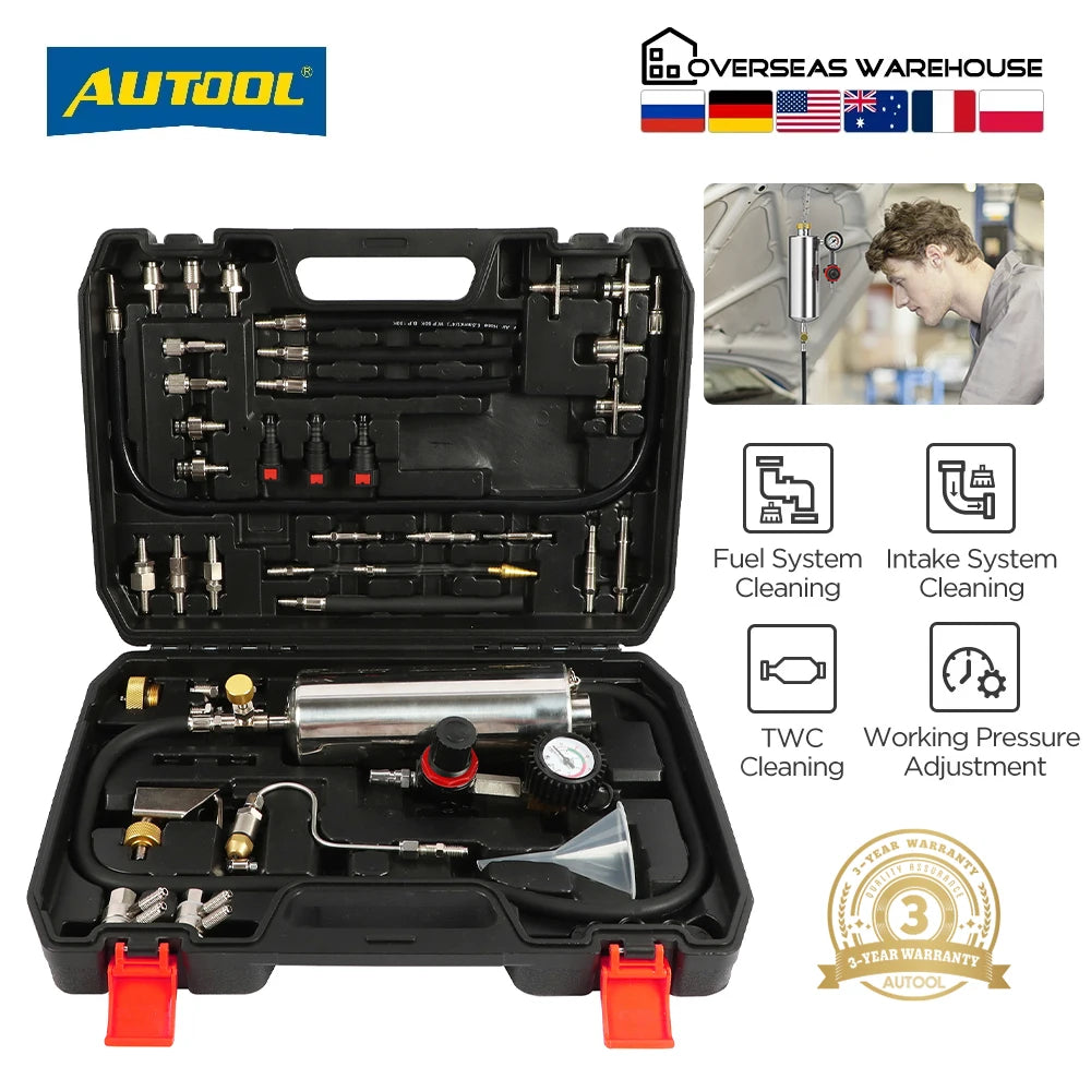 Limpiador de Inyectores AUTOOL C100 – Kit para Autos a Nafta