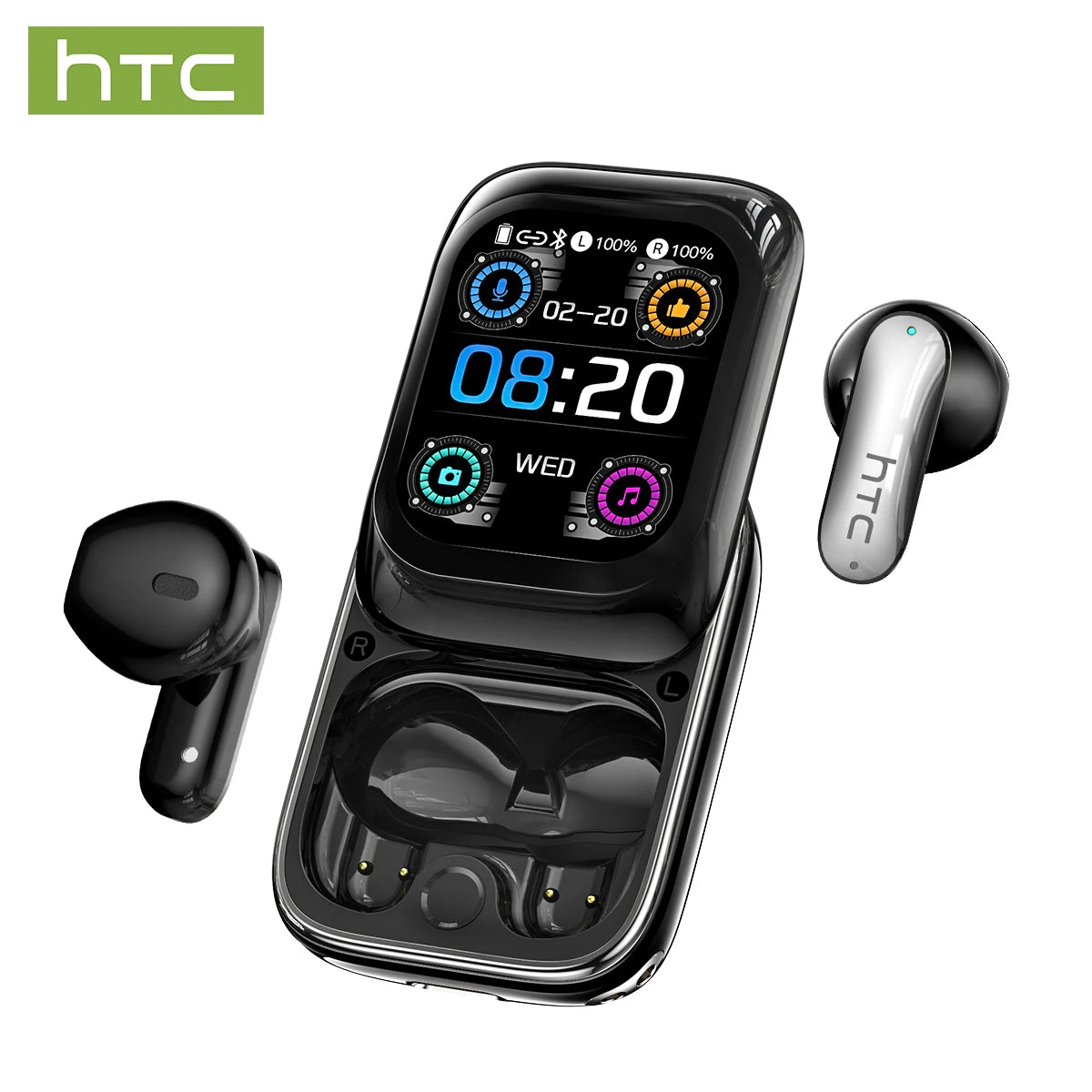 Auriculares Bluetooth Deslizantes – 30hs, Traducción AI y Cancelación de Ruido