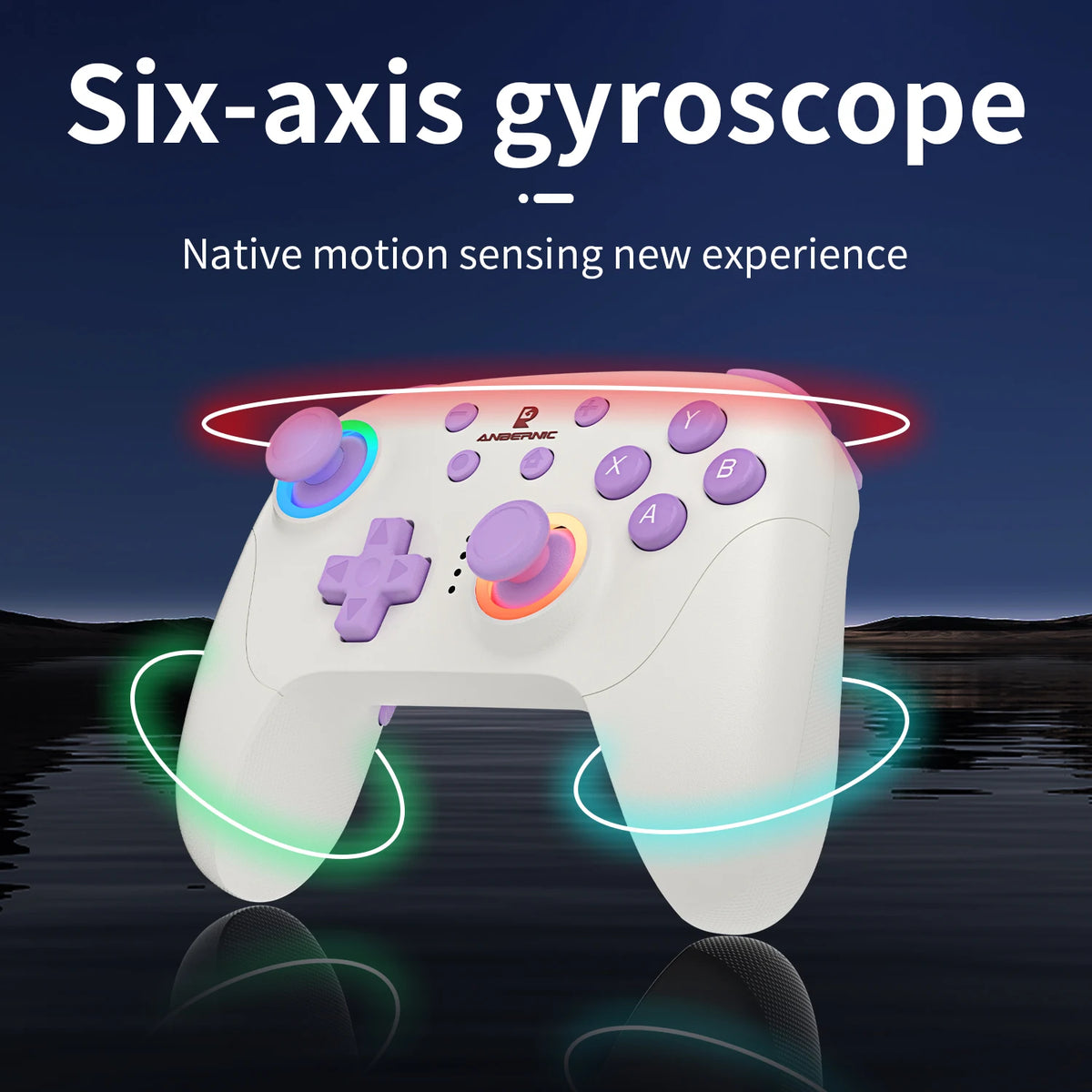 Control ANBERNIC RG P01 – Bluetooth RGB Hall Effect para PC, Android y Steam