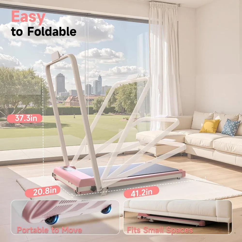 Walking Pad Treadmill with Handle Bar,Walking Pad with Incline 8%,2.5HP Quiet Under Desk 320 lbs 2 in 1Treadmills, Customized
