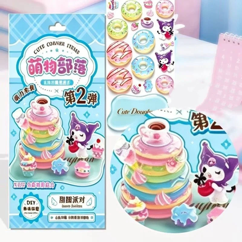 4 Pieces DIY Cute Item Stack Sublimation Landscape Sticker, 3D  Character Decoration Sticker, Notebook, Birthday Gift