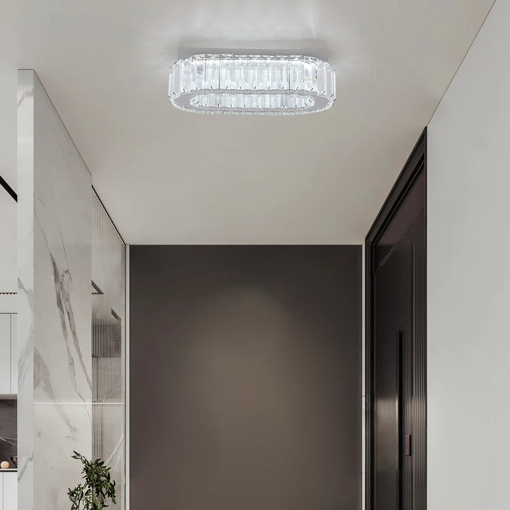 Lámpara de Techo LED Crystal – Araña Moderna para Comedor y Lobby