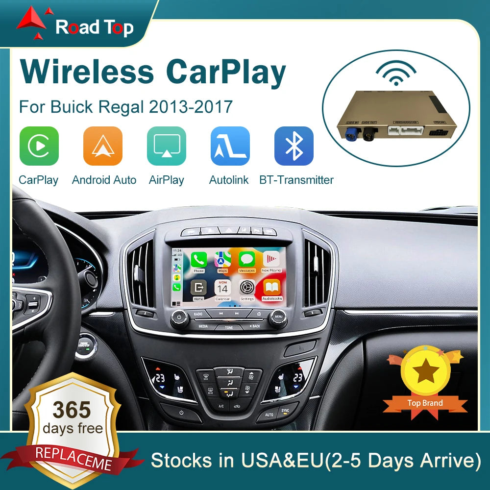 CarPlay Inalámbrico para Buick Regal/Opel Insignia 2013-2017 – Android Auto y AirPlay