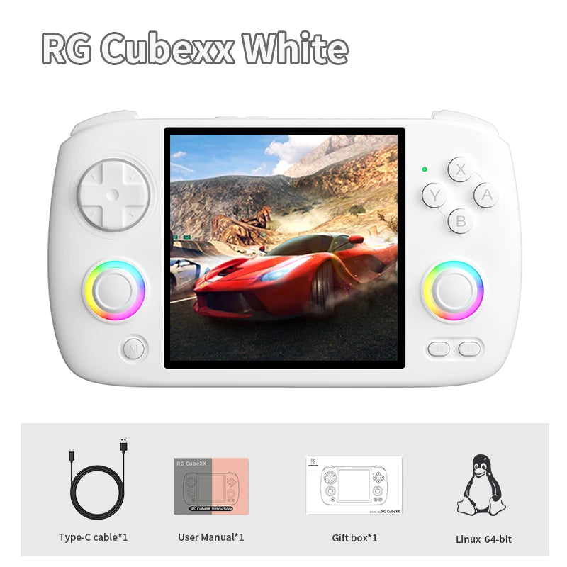 Consola Retro ANBERNIC RG CubeXX – Pantalla IPS 3.95", Linux y WiFi