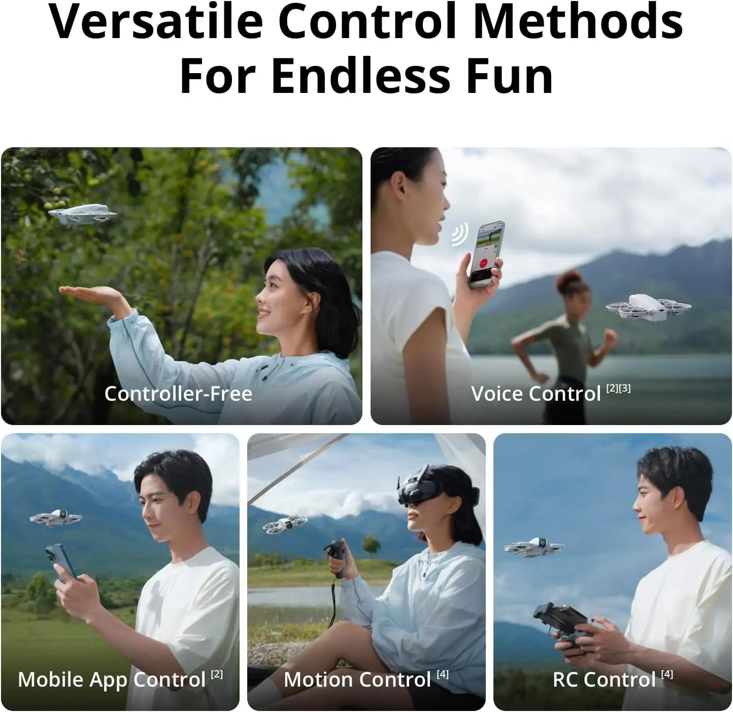 DJI Osmo Pocket 4 and Neo Drone 4K/6K Pocket Gimbal Creative Camera Combo-Combination of Aerial and Land Photography
