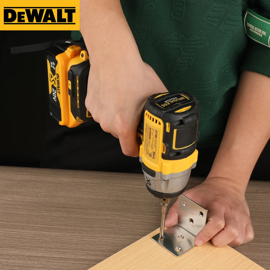 DeWalt 20V Brushless Impact Wrench DCF880, 205N·m High Torque Cordless XR Portable Tool for Heavy Duty Maintenance Assembly