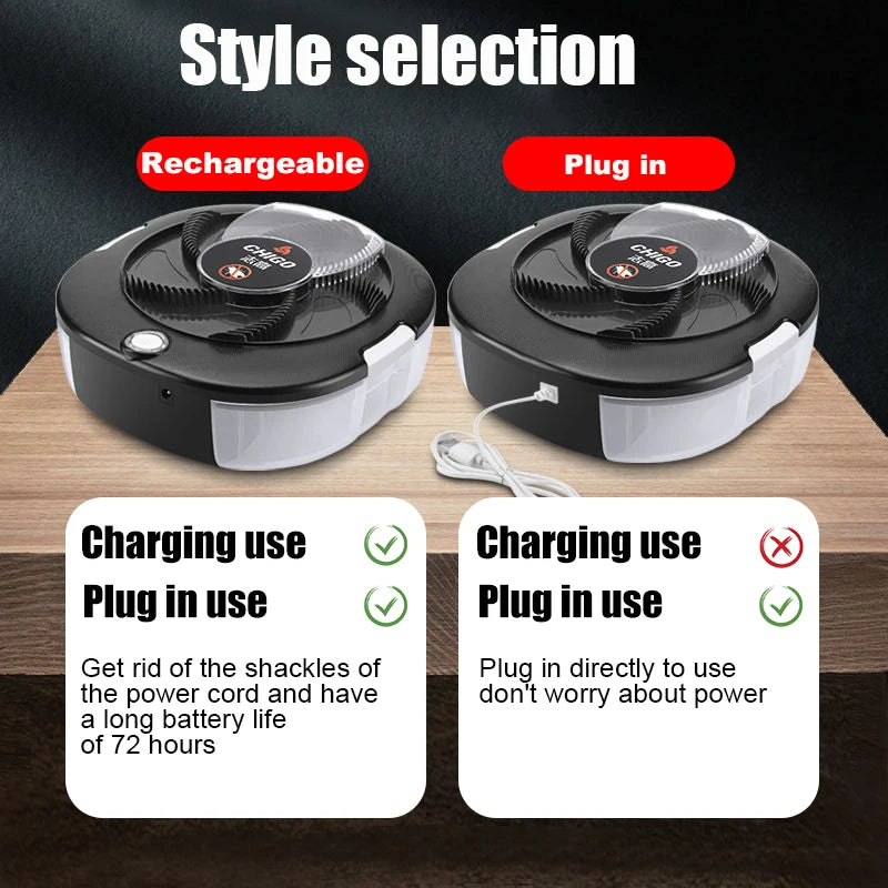Trampa Eléctrica para Moscas Flycatcher – Recargable USB, Interior y Exterior