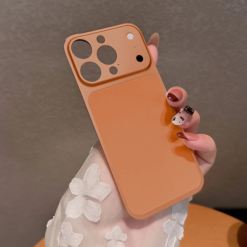 For iPhone 16 15 14 13 Pro Max Convert To 17 Pro Max Back Sticker Protection Cover With Fake Camera Lens Protector