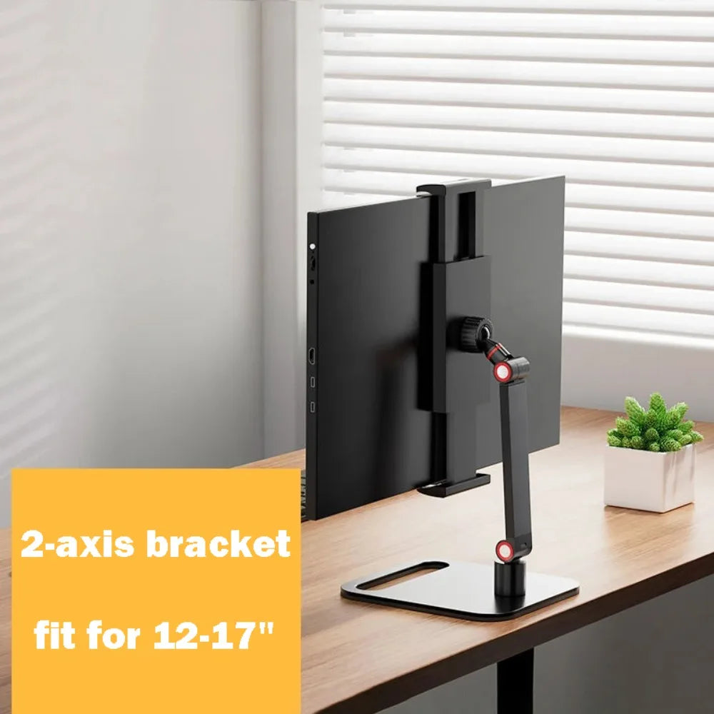 Soporte de Escritorio para Monitor y Tablet – Giratorio 360° Ajustable