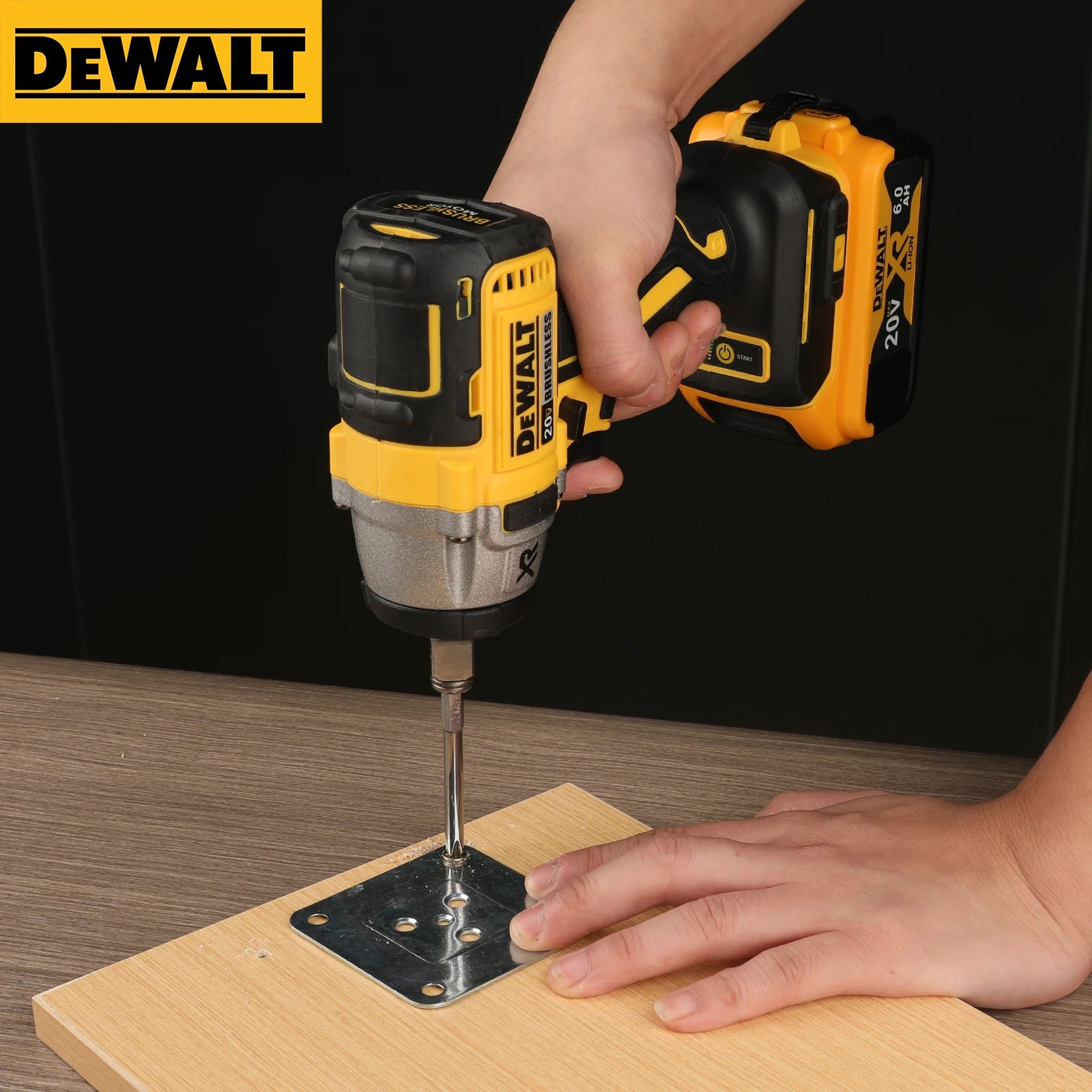 DeWalt 20V Brushless Impact Wrench DCF880, 205N·m High Torque Cordless XR Portable Tool for Heavy Duty Maintenance Assembly