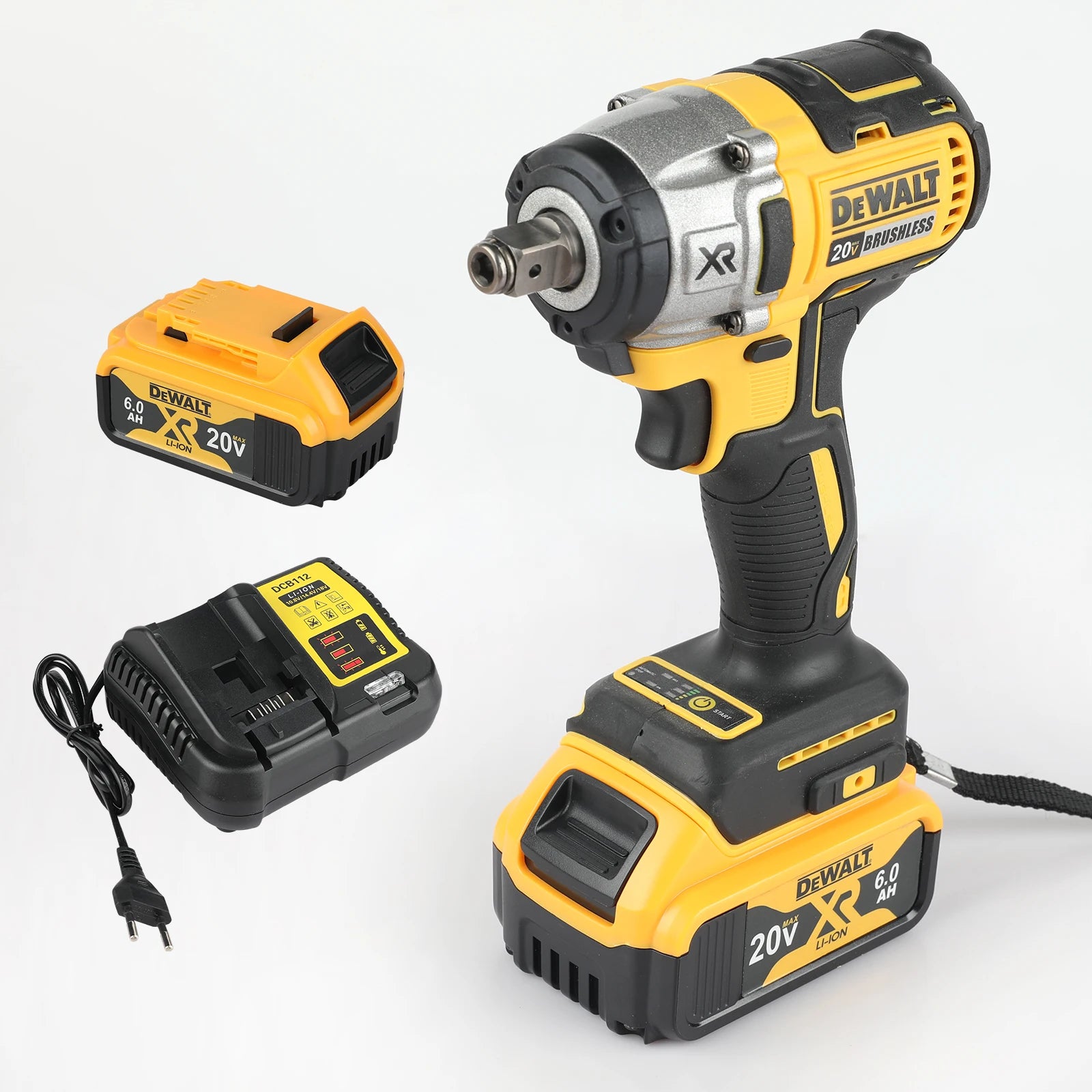 DeWalt 20V Brushless Impact Wrench DCF880, 205N·m High Torque Cordless XR Portable Tool for Heavy Duty Maintenance Assembly
