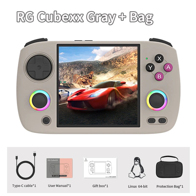 Consola Retro ANBERNIC RG CubeXX – Pantalla IPS 3.95", Linux y WiFi
