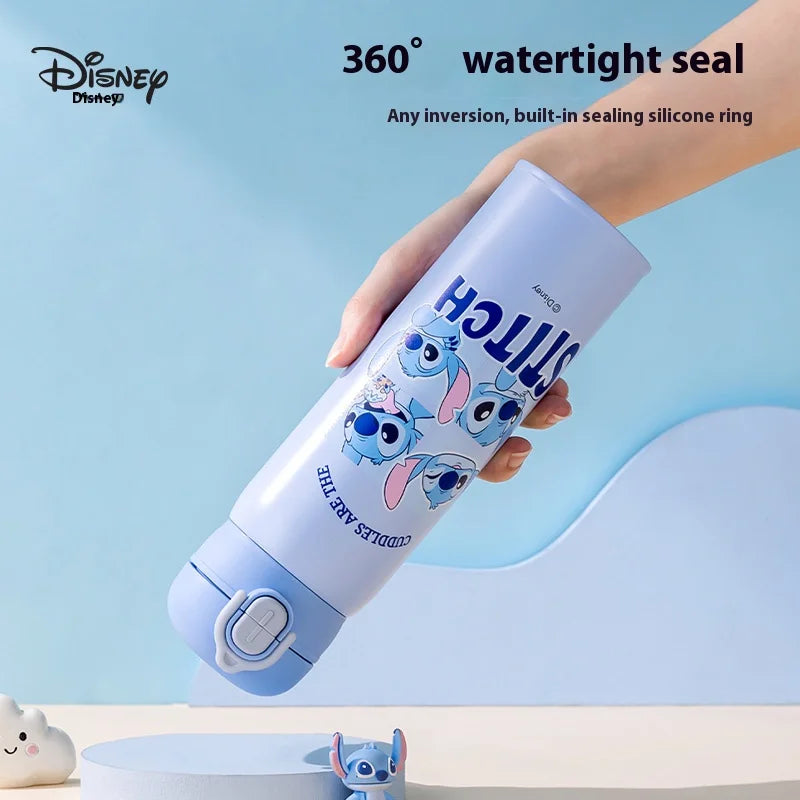 Disney Children's 316 Stainless Steel Insulated Cup for Primary School Students, Direct Drinking Straw Cup, Double Drinking Cup