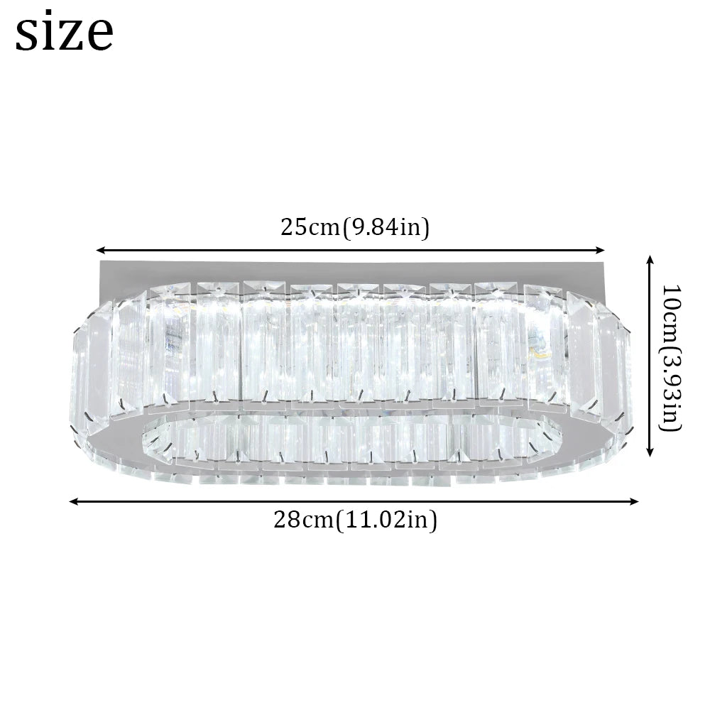 Lámpara de Techo LED Crystal – Araña Moderna para Comedor y Lobby