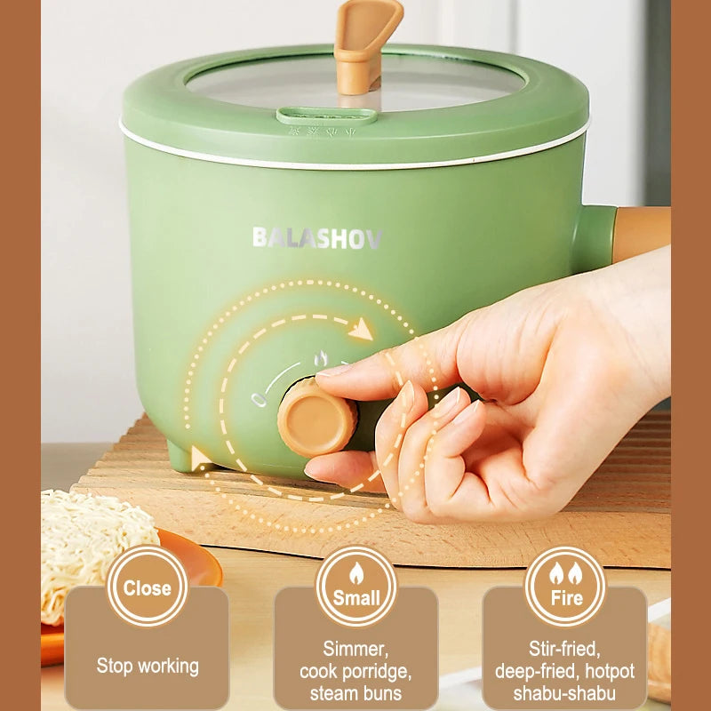 Mini Olla Eléctrica Doble Capa – Cocción Rápida y Multifuncional
