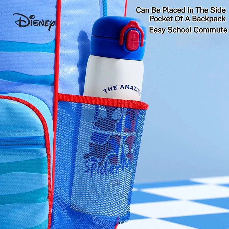 Disney Children's 316 Stainless Steel Insulated Cup for Primary School Students, Direct Drinking Straw Cup, Double Drinking Cup