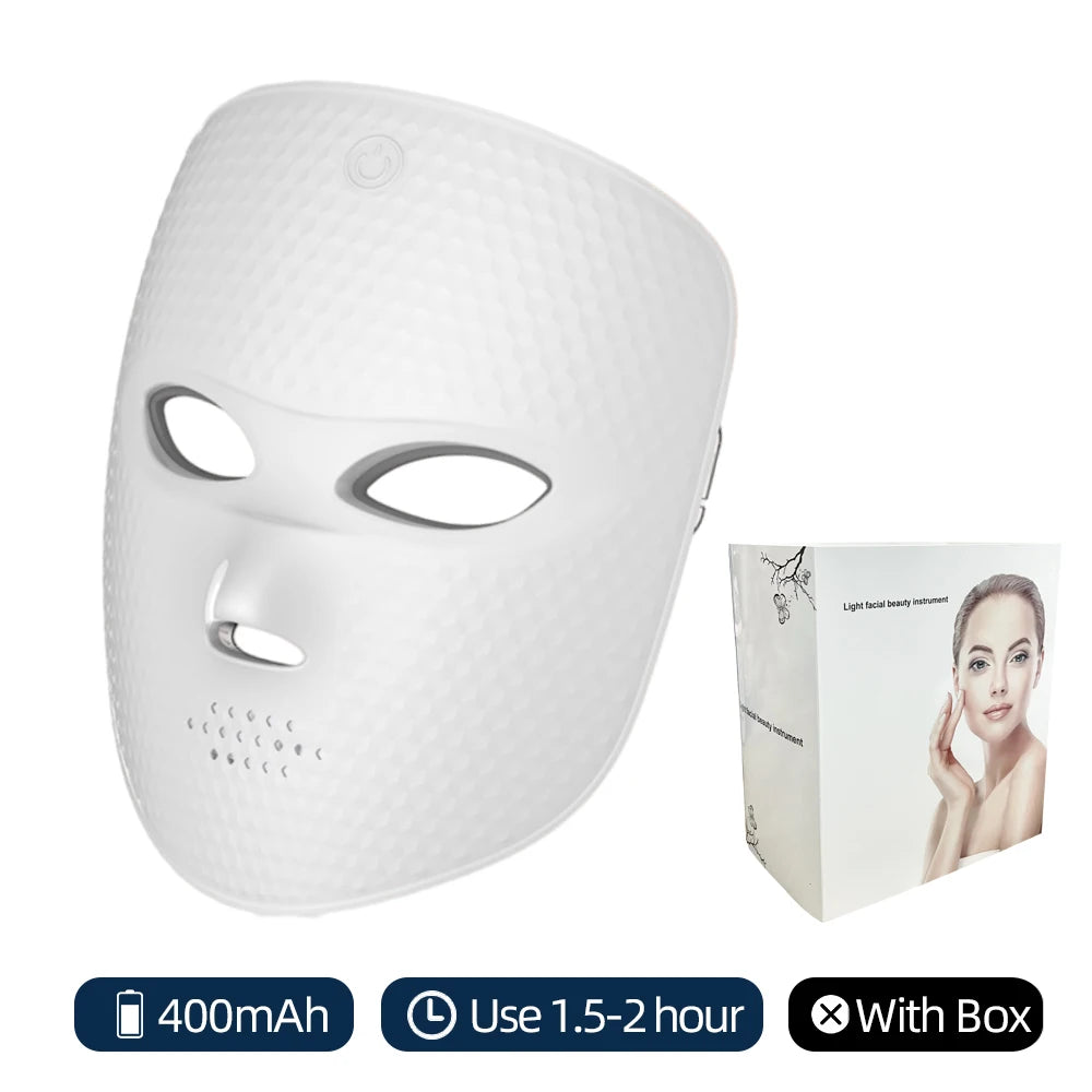 Máscara LED Facial 7 Colores – Rejuvenecimiento y Anti-Aging