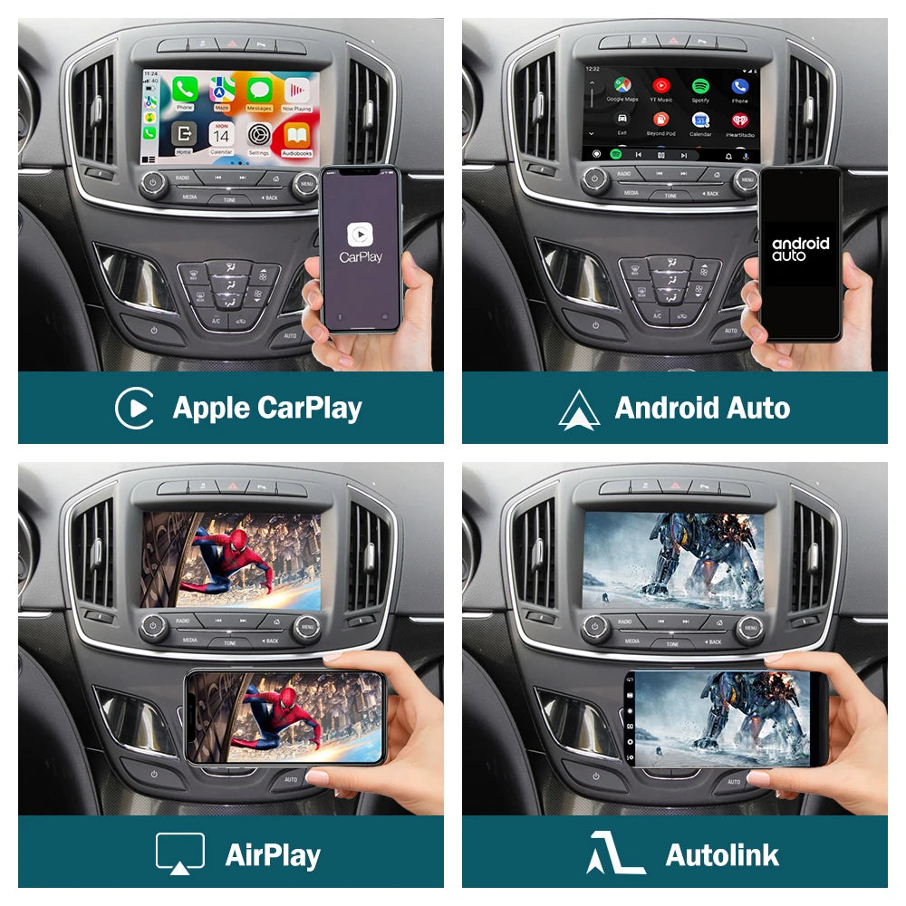 CarPlay Inalámbrico para Buick Regal/Opel Insignia 2013-2017 – Android Auto y AirPlay