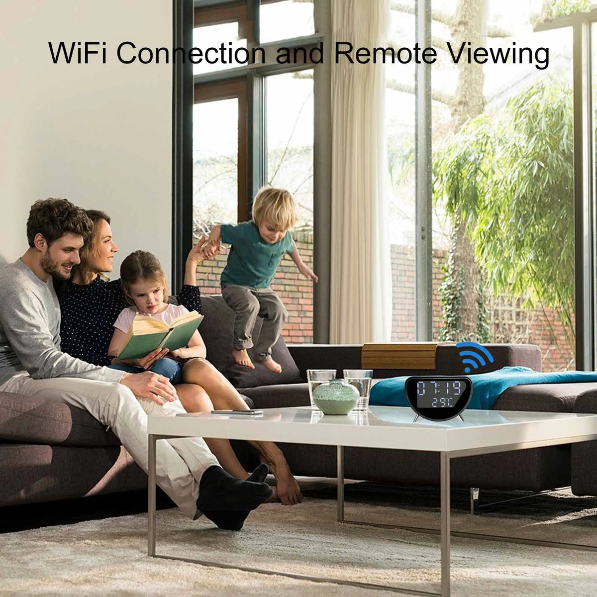Cámara Reloj 4K WiFi – Carga Inalámbrica, Detección de Movimiento y App
