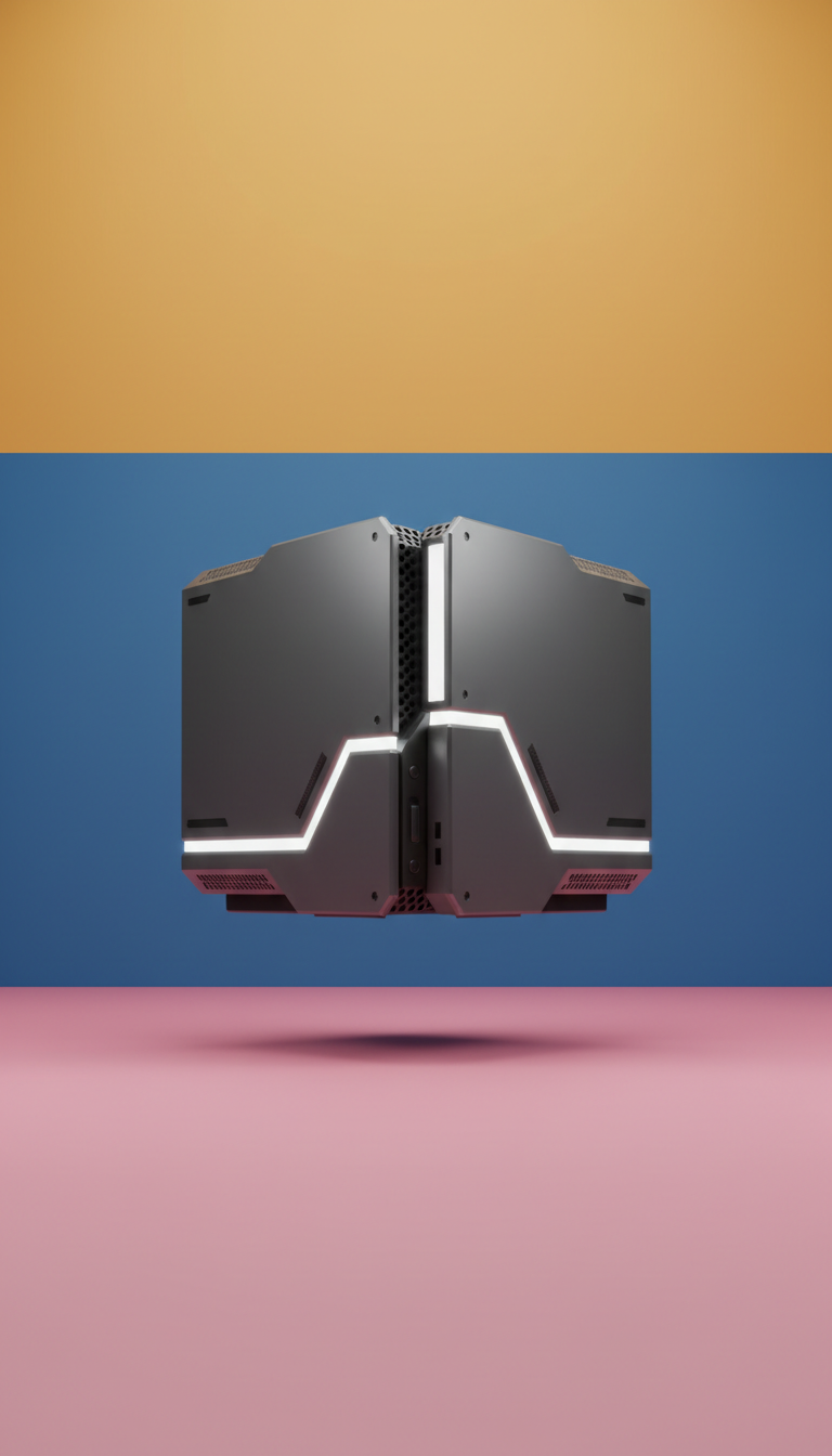 LED Gaming Console with Dynamic Glow